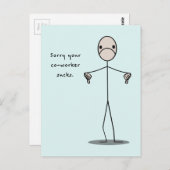 Carte Postale Votre collègue craint (Devant / Derrière)