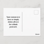 Carte Postale Votre conception ou logo d'entreprise | Placement  (Dos)