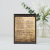 Carte Postale Votre constitution de texte/couleur des États-Unis (Debout devant)