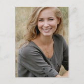 Carte Postale Votre Diplôme Photo Image Enregistrer La Date Boho (Devant)