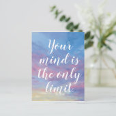 Carte Postale Votre esprit est la seule limite Postkarte (Debout devant)