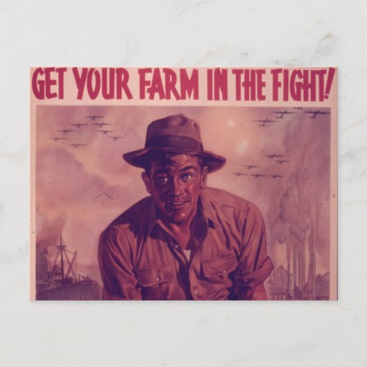 Carte Postale Votre ferme dans le combat - Vintage (Devant)