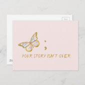 Carte Postale Votre histoire n'est pas terminée Sensibilisation  (Devant / Derrière)