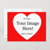 Carte Postale Votre Image Dans Le Cœur (Devant / Derrière)