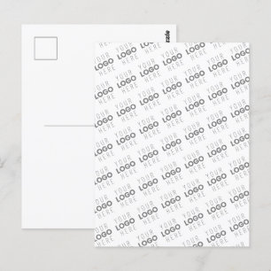 Carte Postale Votre image/logo éclairci automatiquement + motif