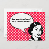 CARTE POSTALE VOTRE JAMAÏCAIN ME FOU (Devant / Derrière)