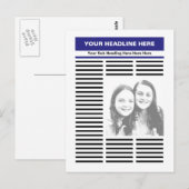 Carte Postale Votre journal (Devant / Derrière)