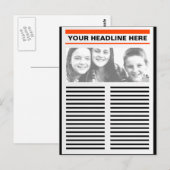 Carte Postale Votre journal (Devant / Derrière)