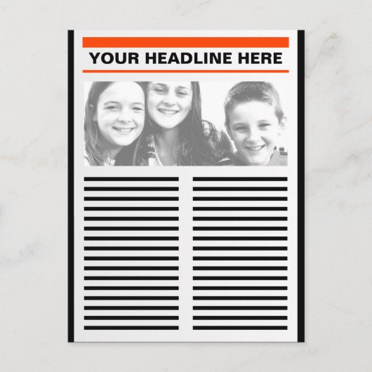 Carte Postale Votre journal (Devant)