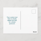 Carte Postale Votre logo avec code QR modifiable et Ombre de dég (Dos)