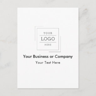 Carte Postale Votre logo d'entreprise personnalisé