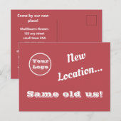 Carte Postale Votre Logo Direct Mail Nouveau Lieu Publicité (Devant / Derrière)