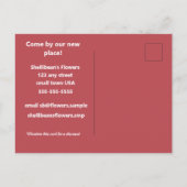 Carte Postale Votre Logo Direct Mail Nouveau Lieu Publicité (Dos)