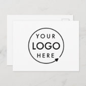 Carte Postale Votre logo | Entreprise Moderne Professionnel (Devant / Derrière)