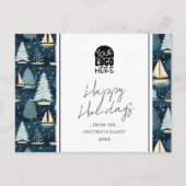 Carte Postale Votre Logo Nautique voeux de Noël (Devant)