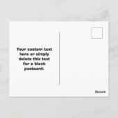 Carte Postale Votre logo ou image et texte modifiable | Noir & B (Dos)