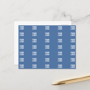 Carte Postale Votre logo ou image Motif à rayures verticales