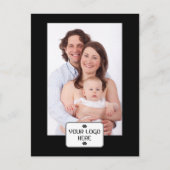Carte Postale Votre logo - Rectangle - Fond BLANC (Devant)