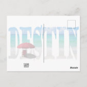 Carte Postale Votre Logo Salutations De Destin Beach Typographie (Dos)