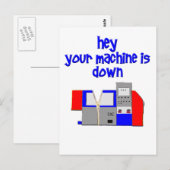 Carte Postale Votre machine est en panne (Devant / Derrière)