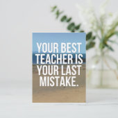 Carte Postale Votre meilleur devis d'enseignant (Debout devant)