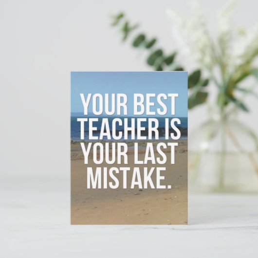 Carte Postale Votre meilleur devis d'enseignant (Debout devant)