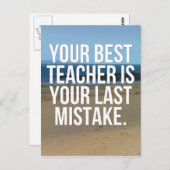 Carte Postale Votre meilleur devis d'enseignant (Devant / Derrière)