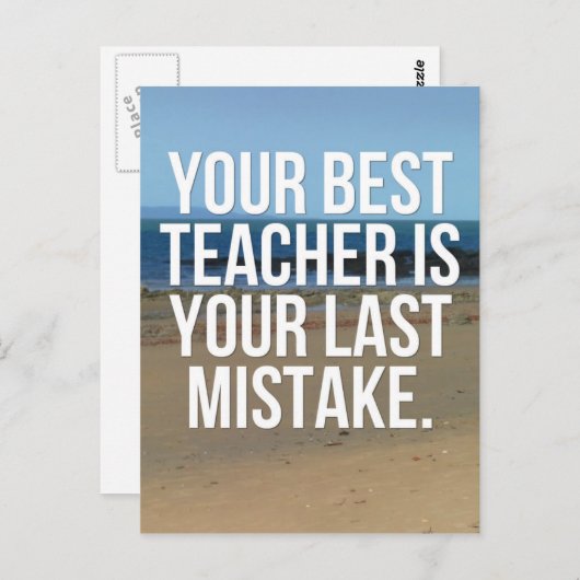 Carte Postale Votre meilleur devis d'enseignant (Devant / Derrière)