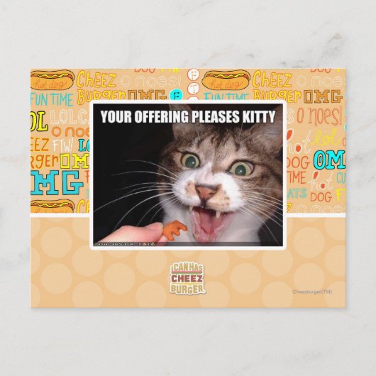 Carte Postale Votre Offre Plaise Kitty (Devant)