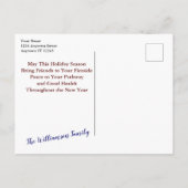 Carte Postale Votre Photo Avec Noël Gnome Joyeux Fêtes (Dos)