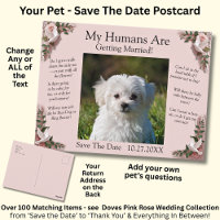 Votre photo d'animal de compagnie Save The Date Ro