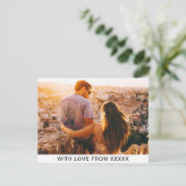 Carte postale Votre photo et message (Debout devant)