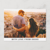 Carte postale Votre photo et message (Devant)