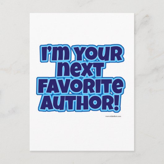 Carte Postale Votre prochain auteur favori (Devant)
