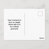 Carte Postale Votre propre code QR téléchargé & Texte Rétro Modi (Dos)