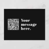 Carte Postale Votre propre code QR téléchargé & Texte Rétro Modi (Devant)