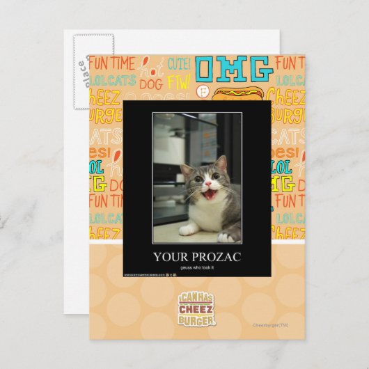 Carte Postale Votre Prozac (Devant / Derrière)
