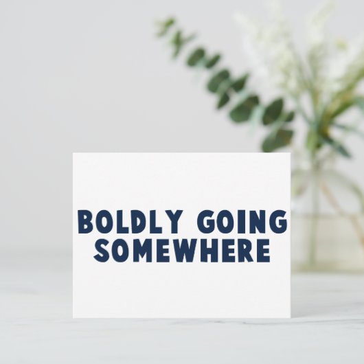 Carte Postale Voulu Partir Quelque Part (Debout devant)