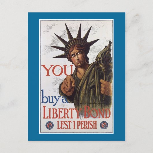 Carte Postale Vous achetez une Liberty Bond de peur de périr (Devant)