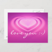 Carte Postale vous aimer : -) (Devant / Derrière)