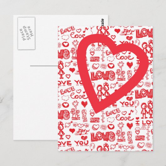 Carte Postale vous aimez (Devant / Derrière)