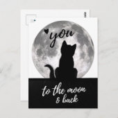 Carte Postale Vous aimez à la lune et retour - (Devant / Derrière)