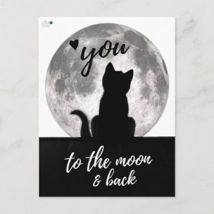 Carte Postale Vous aimez à la lune et retour -