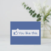 Carte Postale Vous Aimez Ce Facebook Drôle (Debout devant)