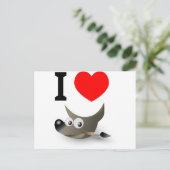 Carte Postale Vous aimez GIMP ? Montre-le ! (Debout devant)