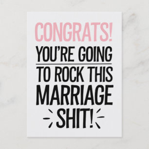 Carte Postale Vous Alliez Faire Un Tabac Dans Ce Mariage Mariage
