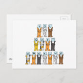 Carte Postale Vous avez arrêté de fumer Cartoon Cats (Devant / Derrière)