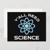 Carte Postale Vous avez besoin de science (Devant / Derrière)