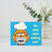 Carte Postale Vous avez besoin d'un chouette de cuisine ? (Debout devant)