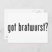 Carte Postale vous avez bratwurst ? (Devant / Derrière)